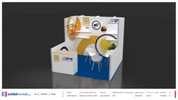10x10 Inline booth design by Exhibit-Rentals